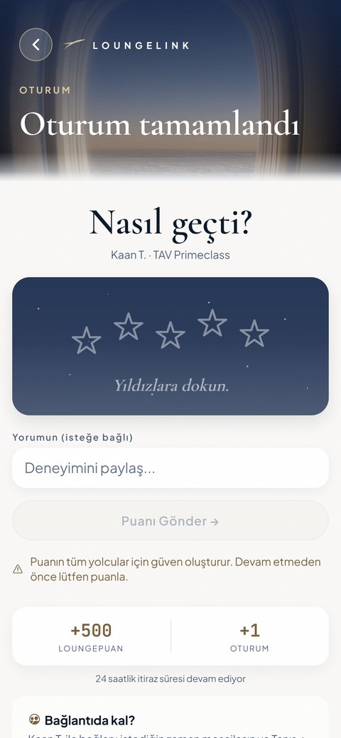 Değerlendirme — biten oturumun geri bildirimi